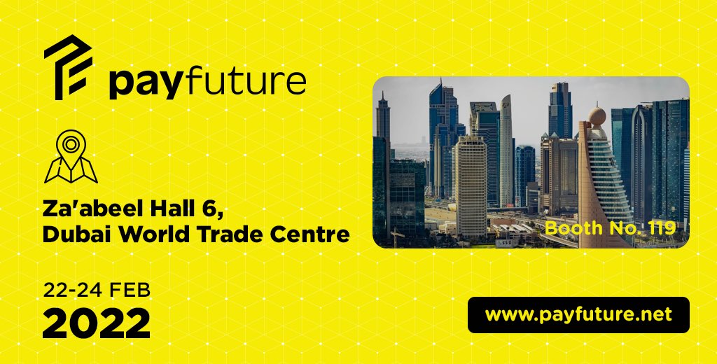 payfuture_net's tweet photo. We are thrilled to announce that we will be participating in one of the Largest Global Fintech B2B Exhibition iFX EXPO on 22-24 February 2022!
👉Visit our booth N.119 and benefit from all the information and gifts we will have ready for you
#payfuture https://t.co/W56LdGnXU8