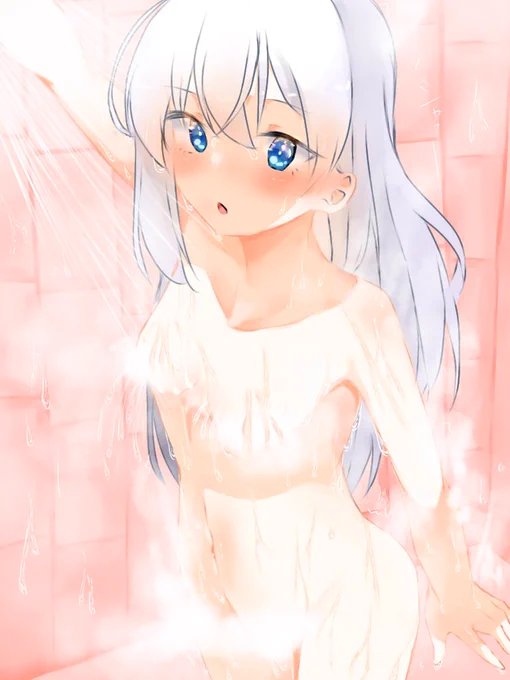 「シャワー中」Take2ちょいと加えた#魔女の旅々#魔女の旅々はいいぞ#絵師さんと繋がりたい#初見さん大歓迎 #初リプ初絡み大歓迎 