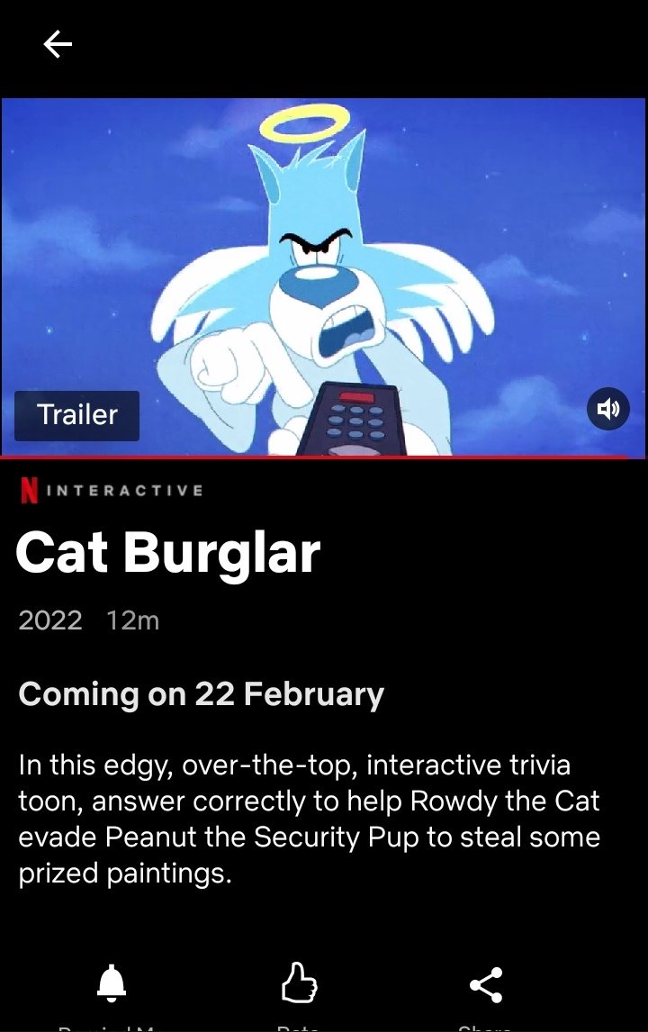 BrightAutistic's tweet photo. I'm excited for Cat Burglar @netflix. I noticed Rowdy looks like the Cat from Split the Room @jackboxgames and I enjoy playing those games alot. https://t.co/52w2WJgbM4