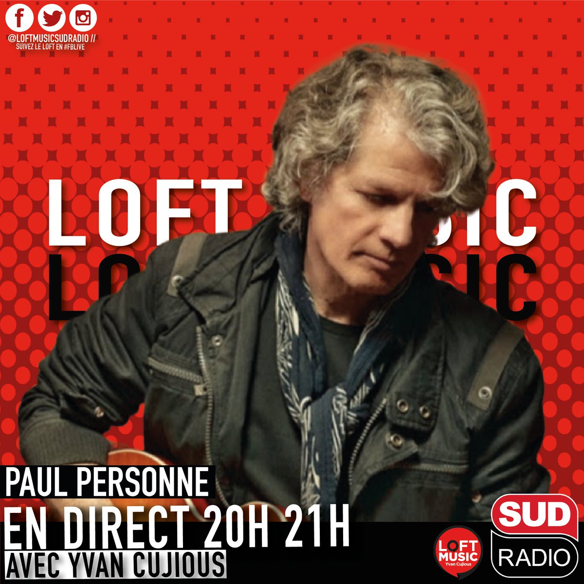 LoftMusicSR's tweet photo. 🔴 RDV en DIRECT dès 20H dans le LOFT d @yvan_cujious sur @sudradioofficiel et en FB LIVE avec 

👉 @Catsontrees 
👉 @PaulPersonneFan 
👉 @manulanvin 

🗣 Posez vos questions en commentant cette publication ! https://t.co/ZFPRt4S0Ql
