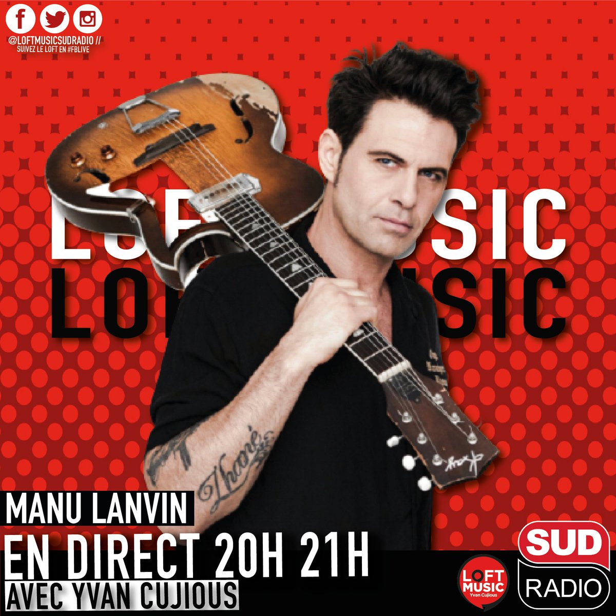LoftMusicSR's tweet photo. 🔴 RDV en DIRECT dès 20H dans le LOFT d @yvan_cujious sur @sudradioofficiel et en FB LIVE avec 

👉 @Catsontrees 
👉 @PaulPersonneFan 
👉 @manulanvin 

🗣 Posez vos questions en commentant cette publication ! https://t.co/ZFPRt4S0Ql