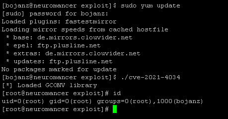 bojanz's tweet image. Looks like CentOS #pwnkit patches have still not been released (although RedHat appears to have released them). Since the exploit is out (and trivial) make sure you monitor/protect CentOS servers.