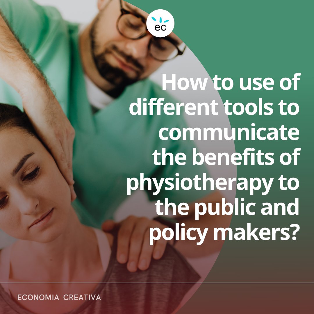 EconmiaCreativa's tweet photo. How to use of different tools to communicate the benefits of #physiotherapy to the public and policy makers?
More info here >> https://t.co/UAgVvSCLNP
#economiacreativa #yourcreativityexperts #creativityexperts #communication #branding #marketingstrategy https://t.co/lpGeCAvHvI