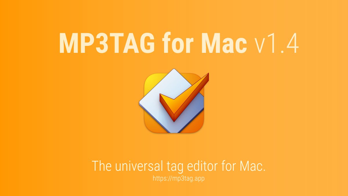 mp3tagapp's tweet photo. I've just released Mp3tag for Mac v1.4 🙌

It's comes with scaling options for cover art, list size settings, user-defined field mappings, and much more.

🔗 Trial Download via https://t.co/Kp2mBWJaMH
🔗 Changelog https://t.co/hLvc1RtyDj

Enjoy and take care 🧡 https://t.co/rWbbsMfcbD