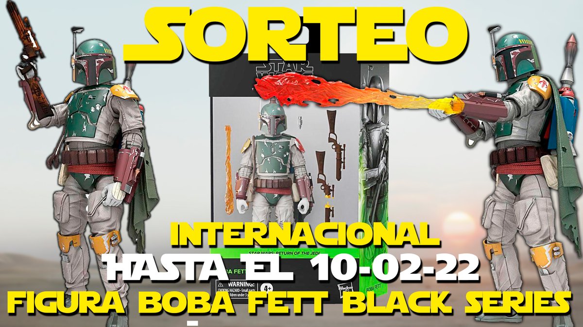 Maestro_Ciego's tweet photo. Con motivo de #TheBookOfBobaFett los amigos de Arkham Coffe&amp;Comics sortean una figura black series de Boba. 
👉Sigue a @ArkhamCyC 
👉Sigue a @Maestro_Ciego 
❤️Like y 🔃RT 
⏹️Comenta "¿Cuál sería tu nombre de cazarrecompensas?"

Participa hasta el 10-2-22. Es Internacional https://t.co/AC1KTGnZG5