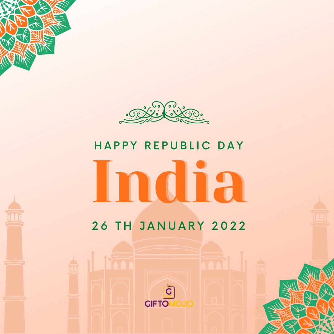 Nidhigpl's tweet photo. Happy Republic Day 
#giftomojo #ProudIndian #RepublicDayIndia https://t.co/0V1Q5cfUEu