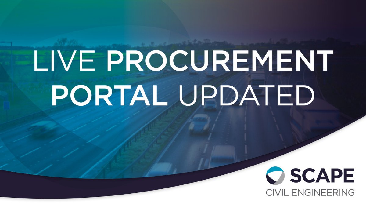 Scape_Group's tweet photo. Thank you to everyone who attended our Market Awareness webinars last week. We've had some excellent comments and positive feedback for our next generation #CivilEngineering #frameworks. Our #LiveProcurement Portal has now been updated - https://t.co/zKUdKu996b #TeamSCAPE https://t.co/NSpSTWqDcl