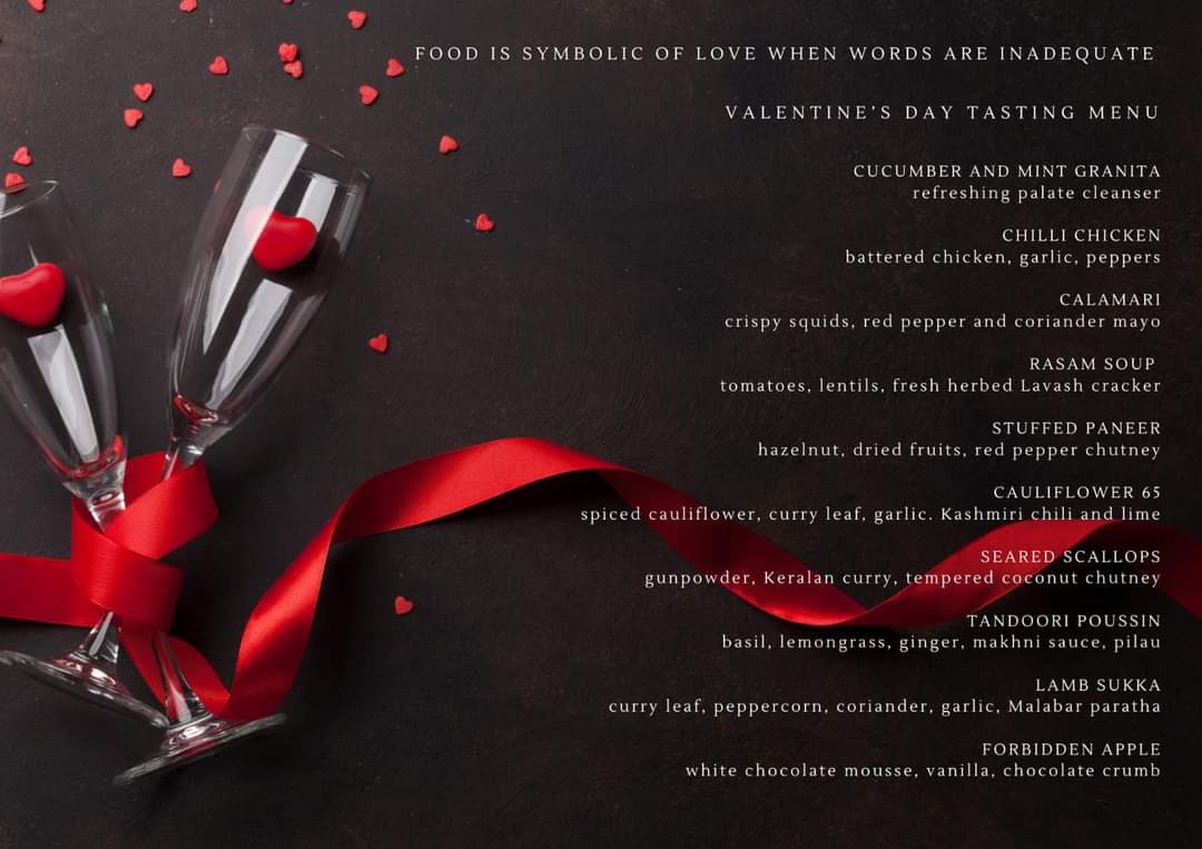The FIRST Tasting Menu from Swadish is available this valentines. Booking only. 

Don’t miss out on this fantastic dining experience.

10 Courses for only £60 per person.

#swadishglsgow #valentines #valentinesday2022
