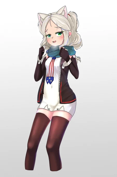 マフラーに髪巻き込むのかわいいよねシムスちゃん
#アズールレーン 