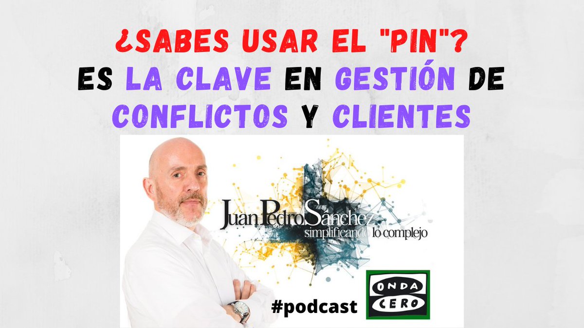 juanpsanchez's tweet photo. ¿Sabes USAR el📱 PIN? Es LA CLAVE 🔑 en GESTIÓN de ⚡️ CONFLICTOS y ❤️ FIDELIZACIÓN de CLIENTES 🏦

Comparto #podcast de mi paso por @ocrsagunto esta semana.

Puedes escucharlo aquí: https://t.co/2hdOeVTp17

#posicion #interes #necesidad #preguntar #callar #escuchar #indagar https://t.co/dFDt1zsQeS