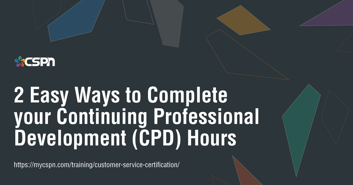 Are you looking to obtain or complete your Continuing Professional Development (#CPD) hours for our #CCSS© and #CCSP© Designations? 

STEP 1: Subscribe to CSPN's Community: ow.ly/Kv2350HrXZa.  

STEP 2: Register for our events by visiting ow.ly/yoi250HrXZ9

#cpdhours