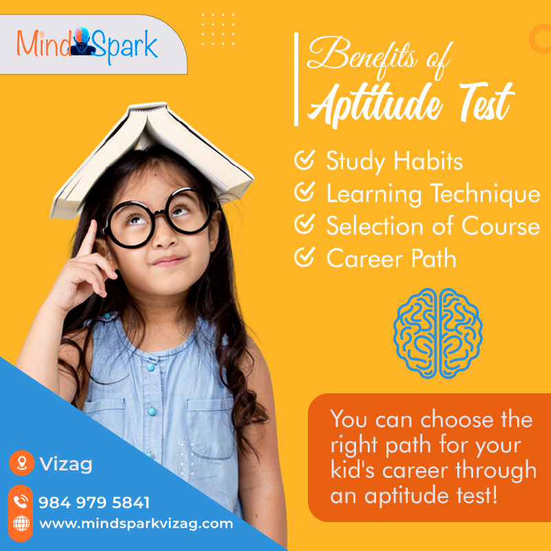 MindSparkVIzag's tweet photo. How to Give Aptitude Test? 
The aptitude test can be given online from home. The test needs 2 hours, and there is no need for preparation. All questions are objective-based, and there is no pass or fail pattern in this test .For more visit us at https://t.co/hH0UT2iZo3. https://t.co/O0pVOaCAii