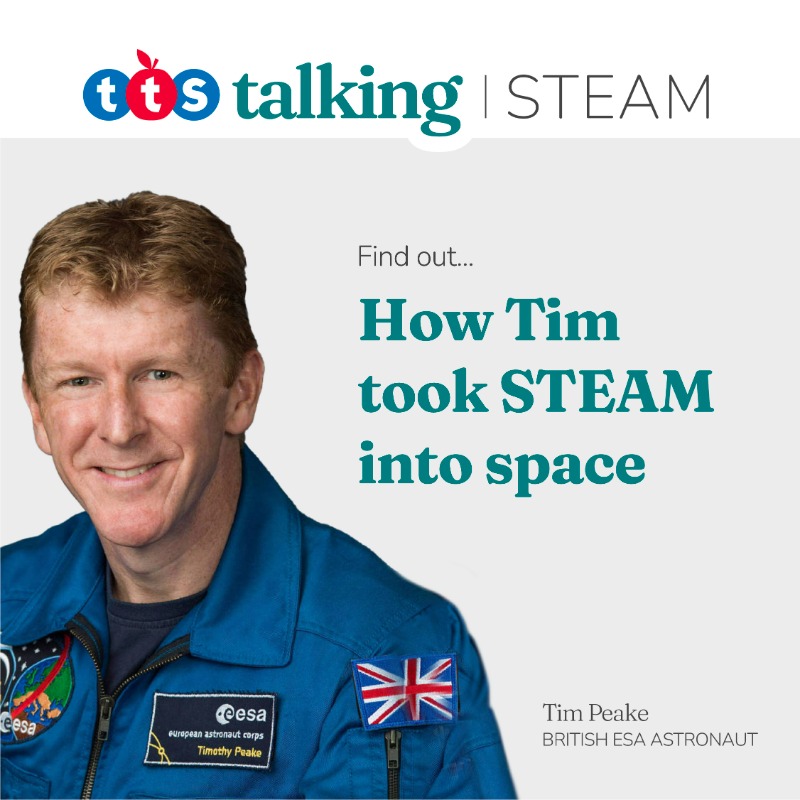 TTSResources's tweet photo. Find out how British ESA Astronaut @astro_timpeake took STEAM into space. ๐ #TTSSTEAM #TTSTalking #STEAM