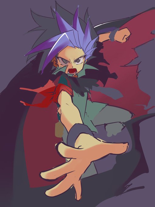 かっこいい感じの厚塗りやってみたかったが集中力切れた 