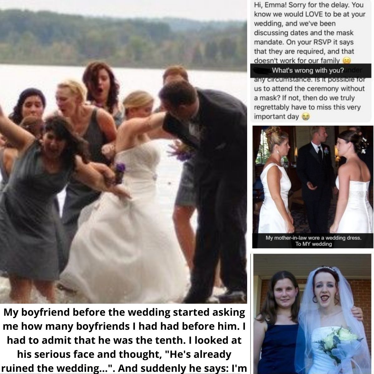 parentunfluence's tweet photo. Jimmy Fallon asked his audience for their crazy wedding train wreck. The stories they delivered could win an award for drama category