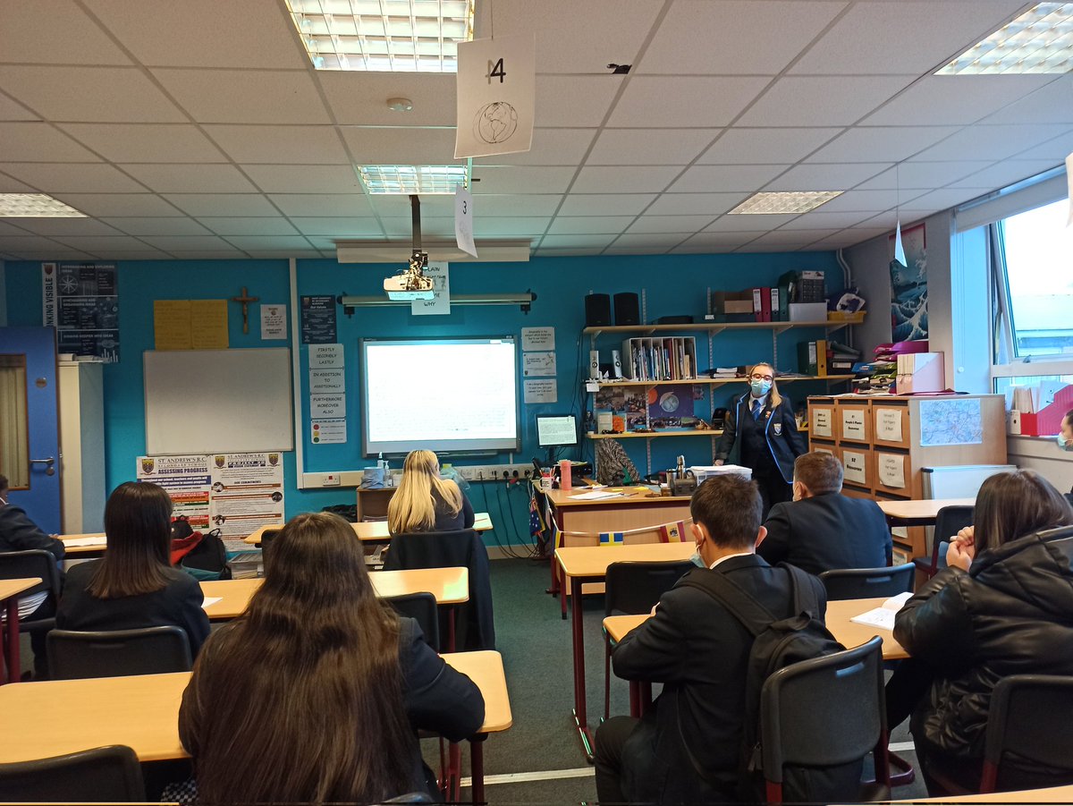 Well done to our <a href="/StAndrewSocial/">St Andrew's RC Secondary - Social Subjects</a> Ambassadors for speaking to our S3 pupils about Option Choices for next year. Jenna and Kennedy answered some great questions from our S3 Geographers. 🌍 <a href="/StAndrewsS6Cla1/">St Andrew’s S6 Class of 2022</a>