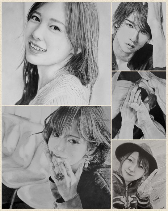 #今月描いた絵を晒そう
ちょっと早いけどね💦今月は5枚完成しました✏✨
初めての試みもあり新たな1歩になったかな😅
ご協力頂いた被写体のみなさん、カメラマンさん、ありがとうございました😊
#鉛筆画 