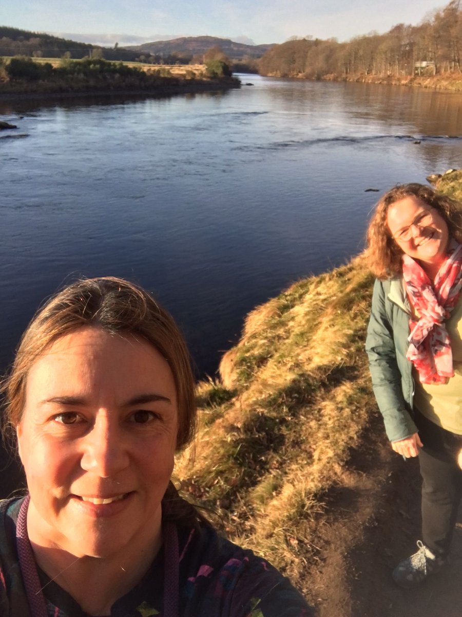 PodiatryAbzCity's tweet photo. The Podiatry department have two teams entered into this years step count challenge. Here we have Kirsti and Nicki enjoying a lovely walk by the river, and getting their steps up for team Legs miserables! #NHSGStepchallenge2022 #Legsmiserables #Healthycompetition #Letsgetstepping https://t.co/8DYaFFH3L0