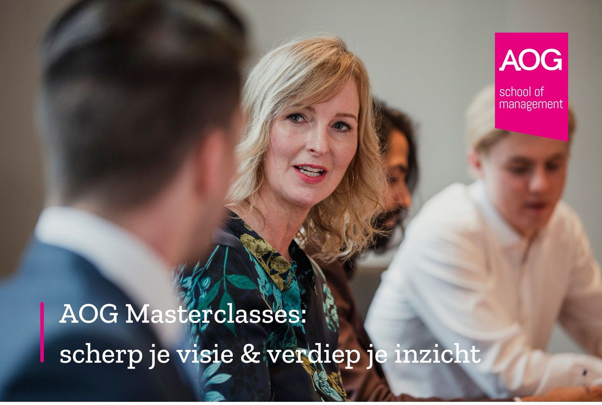 Ben je op zoek naar #verdieping of #inspiratie, maar past een lange opleiding op dit moment niet in je agenda?
De #masterclasses van AOG geven je de mogelijkheid je geest te scherpen in een compact formaat: aog.nl/masterclasses/