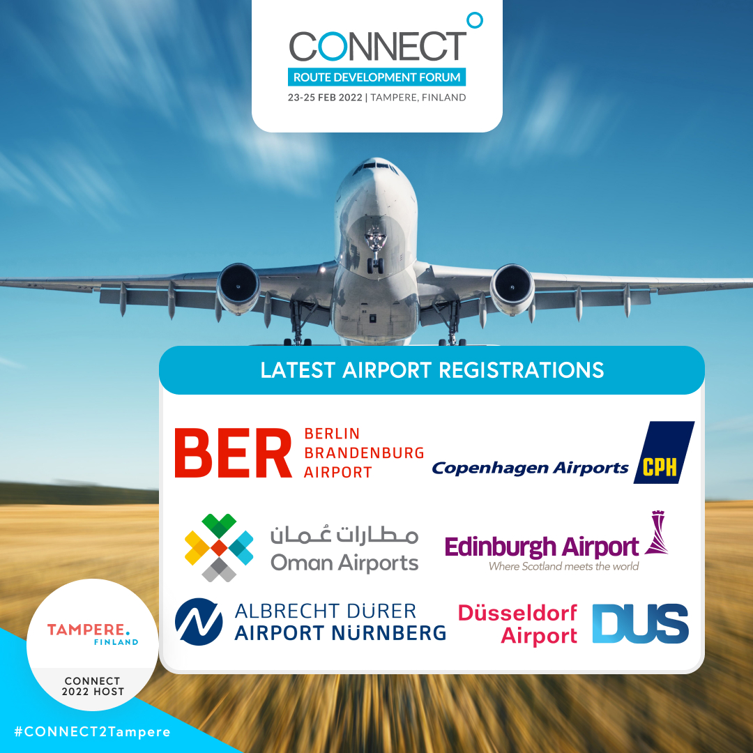 Connect_Aero's tweet photo. Meet with regional and hub airports from Europe and beyond at CONNECT next month!
#CONNECT2Tampere #CONNECTwithice https://t.co/wAIo4XHGEU