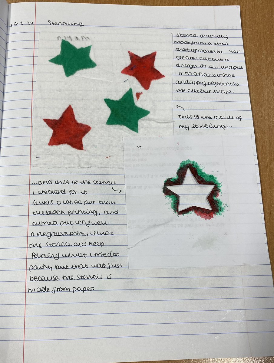 rusheymeaddnt's tweet photo. Year 8 textiles samples before they start their making. A well presented book is always a bonus. #rushey2workhard #textiles @RusheyMeadAcad https://t.co/fC9mDrzssn