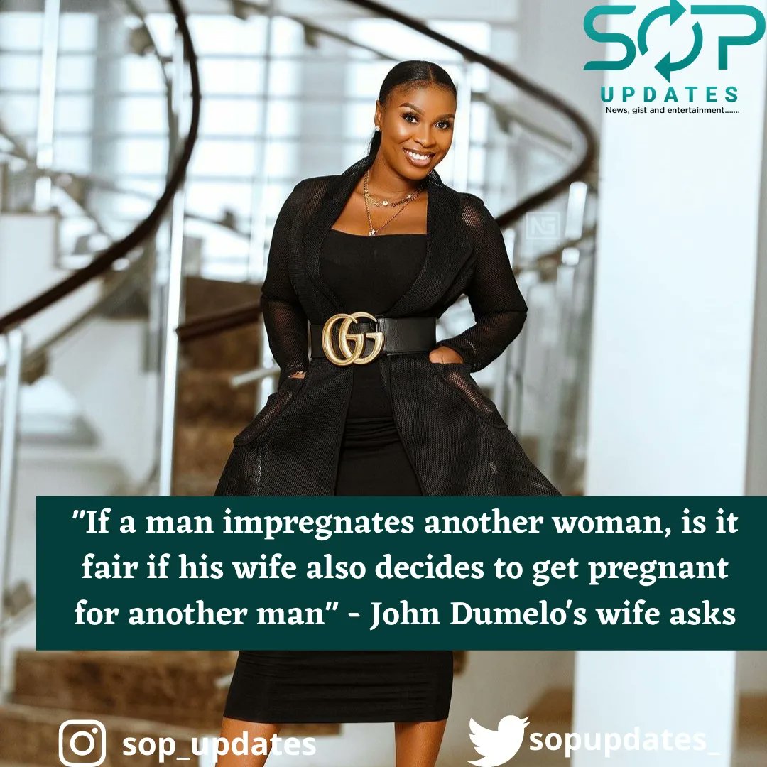sopupdates_'s tweet photo. "If a man impregnates another woman, is it fair if his wife also decides to get pregnant for another man" - #NollywoodActor, #JohnDumelo 's wife asks

#sopupdates #updates #trending #trendy #Viralpost #Newsupdate #newstrends https://t.co/tgtyxVy7kk