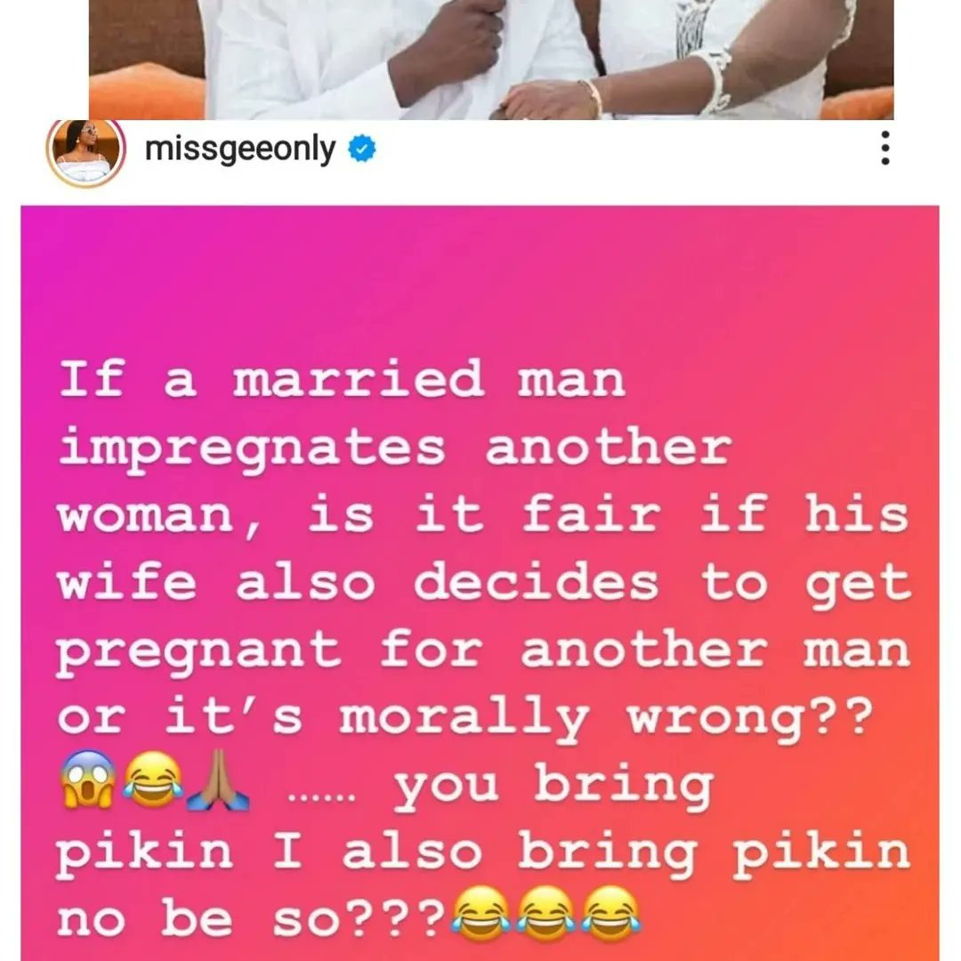 sopupdates_'s tweet photo. "If a man impregnates another woman, is it fair if his wife also decides to get pregnant for another man" - #NollywoodActor, #JohnDumelo 's wife asks

#sopupdates #updates #trending #trendy #Viralpost #Newsupdate #newstrends https://t.co/tgtyxVy7kk