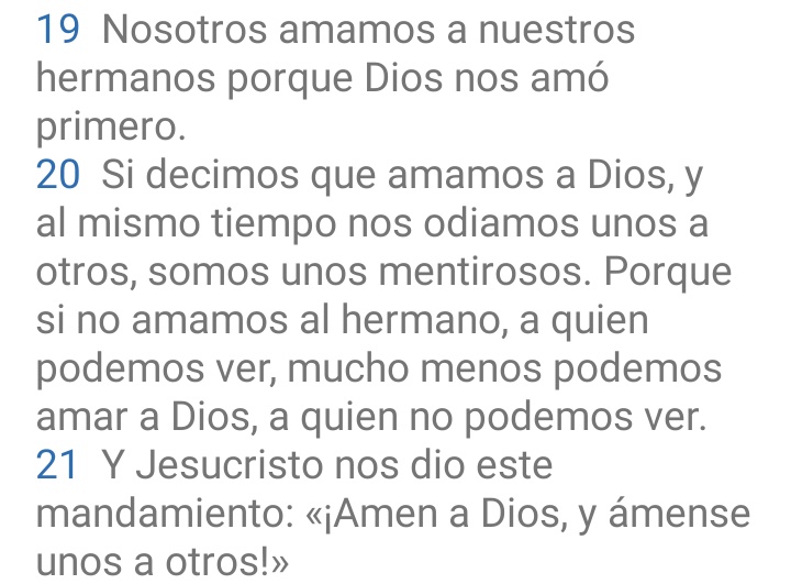 son_romer's tweet photo. @Josue24758127 @Israel07166640 @jaroficial Caballero, la referencia de 1 Juan está alejado de las afirmaciones que se han usándolo como argumento. El autor solo quiere expresar que debemos amar a Dios al prójimo, nunca nos menciona a nosotros ni de forma tácita, nosotros no somos mencionados, el contexto en TLA aclara más https://t.co/pHieBvog2s
