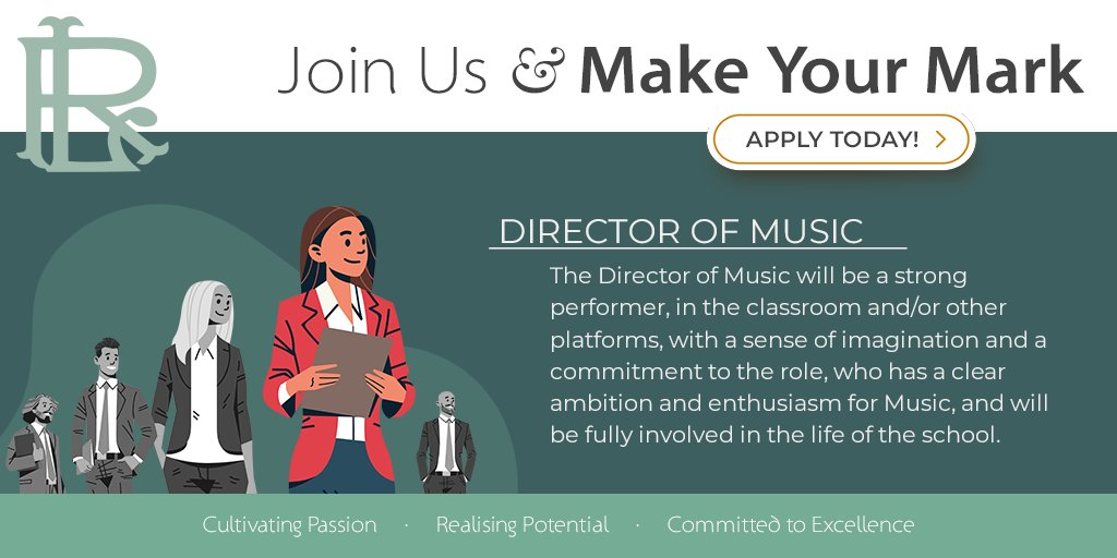 LaRetraiteSW12's tweet photo. Join our #OfstedOutstanding school community and #MakeYourMark as Director of #Music.
✅ Apply today: https://t.co/pwi4tGTGRI
#vacancy #recruitment #recruiting #teaching #edutwitter #MusicTeacher #TeacherOfMusic #DirectorOfMusic https://t.co/hTTYMpMVaB