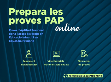 escolapiacat's tweet image. Vols preparar les proves PAP?

📌 Competència logicomatemàtica
📌 Competència comunicativa i raonament crític

🖥️ Per més informació i inscripcions: fp.escolapia.cat/fponline/prova…
‼️ÚLTIMES PLACES‼️