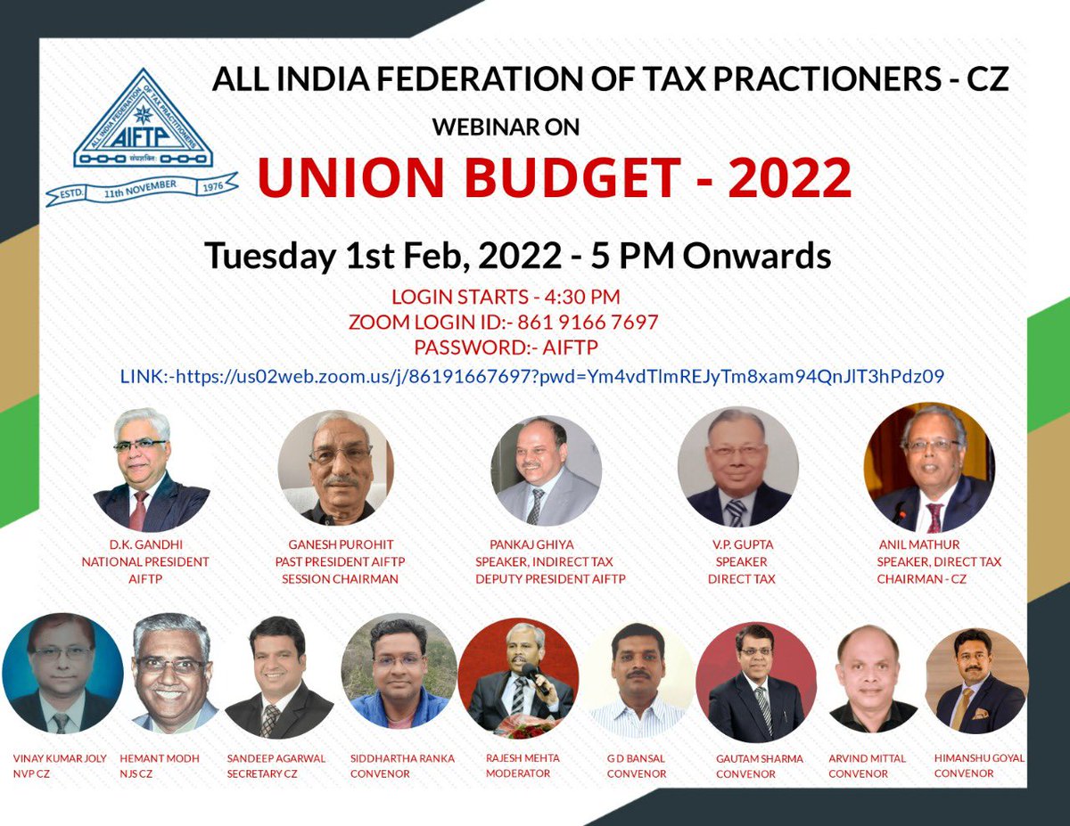 pankaj_ghiya's tweet photo. Budget talk #Budget2022 #Advocate #india #tax #aiftp #ghiyalegal https://t.co/bM5zzN7rXK