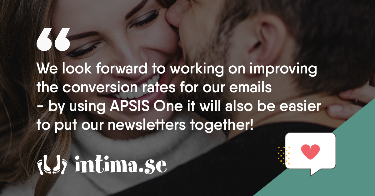 APSIS's tweet image. Intima chose APSIS One because they were ready to improve their email marketing stats and wanted an all-in-one platform that would make it easy to do so! 

Learn more about how APSIS One can help you achieve your digital marketing goals.
bit.ly/3IB8szk