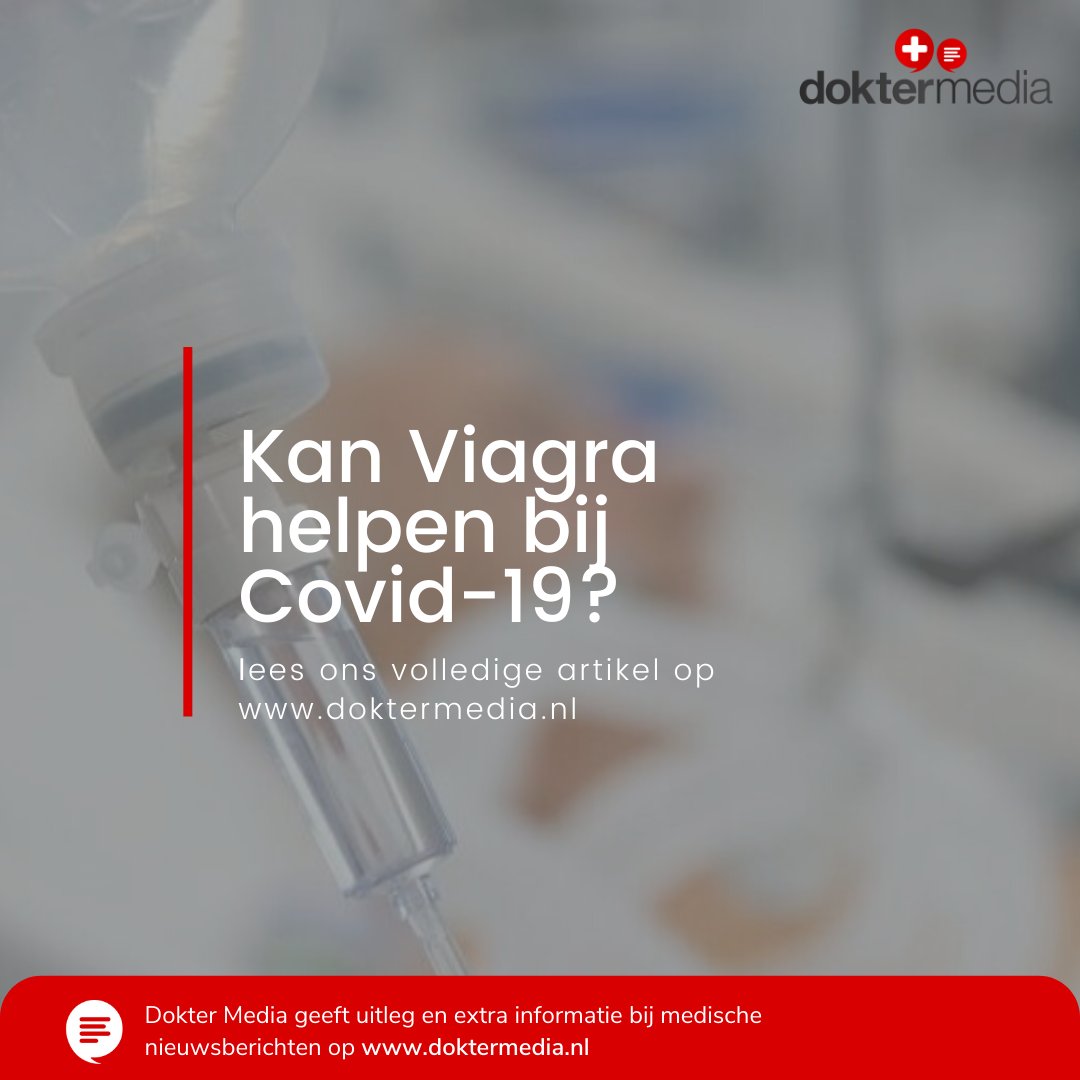 DokterMediaNL's tweet photo. Het is nog onduidelijk of Viagra kan helpen bij #covid-19. Er is nog onvoldoende bewijs, maar we hebben hier bij #Doktermedia wel naar gekeken: https://t.co/kmvPKiCa4C #medischnieuws https://t.co/FvrrYbptxN