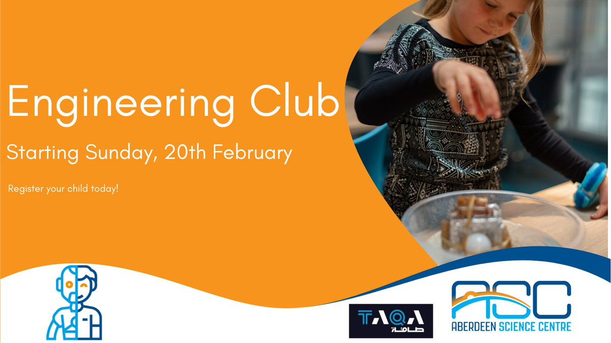 AberdeenSci's tweet photo. Do you want to travel back in time to discover how past inventions have inspired us today?
Aimed at 9-12 year olds, our latest #EngineeringClub will have you building & exploring inventions from the printing press to catapults!
https://t.co/vic413k1G1
#aberdeenclubs https://t.co/C5gvxgxbdq