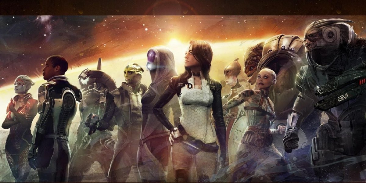 TheSpaceshipper's tweet photo. Mass Effect 2 was released 12 years ago today.

"I was only 'mostly dead'. Try finding that option on government paperwork."

Art by Benjamin Huen. https://t.co/8F3QXgYCxa