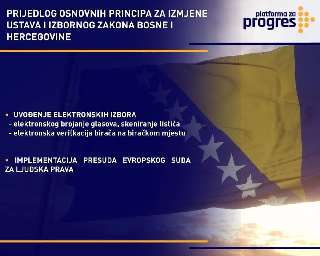 PlatformaBiH's tweet photo. Platforma za progres je podnijela prijedlog osnovnih principa za izmjene Ustava i Izbornog zakona Bosne i Hercegovine
https://t.co/tChjgyZqMm
#drzava #BosnaiHercegovina #PlatformaZaProgres #izbornizakon #bih https://t.co/6kHyZg5s86