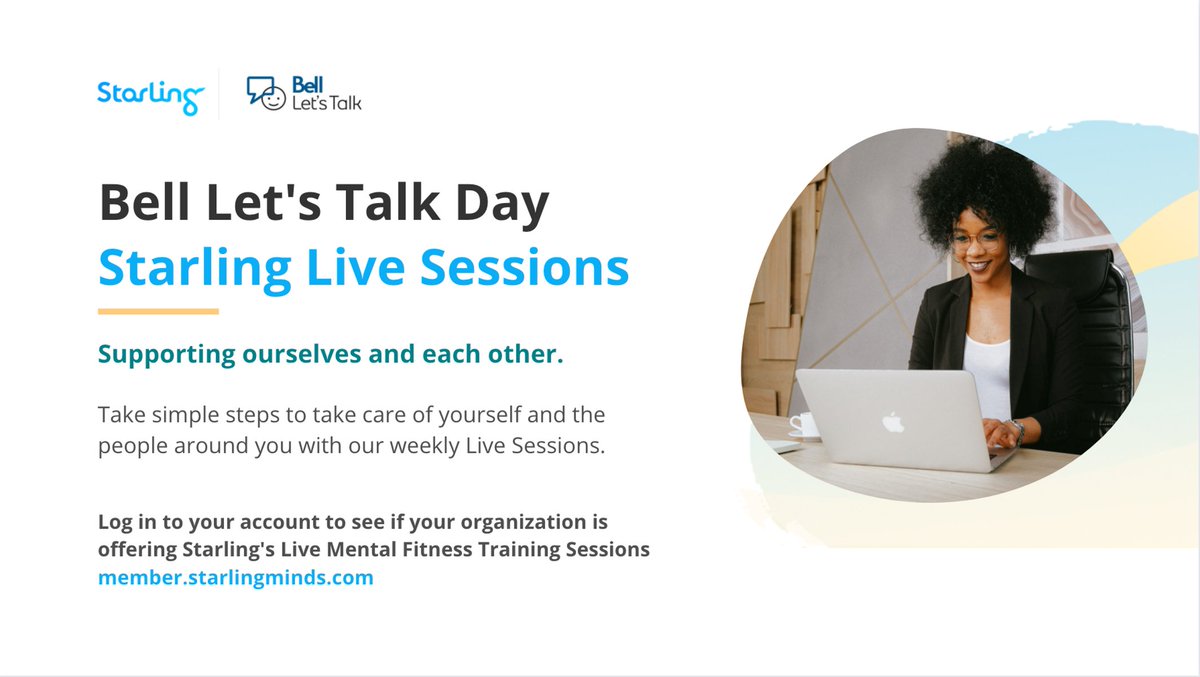 On Bell Let’s Talk Day, we wanted to do our part to support our members by sharing an exciting initiative we have launched. 

Join our live training sessions and take simple steps to better manage your mental health. 

#mentalhealthmatters #bellletstalk