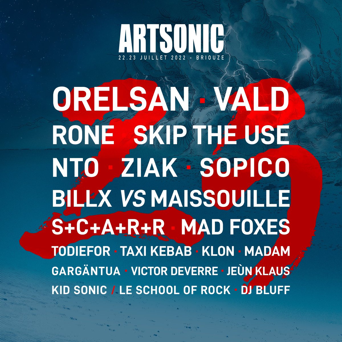 🏁 Voici la programmation complète des 25 ans d’Art Sonic !
 
🎟 Toute la billetterie est ouverte sur notre site et dans les points de vente locaux et nationaux. 
👉🏽 festival-artsonic.com/billetterie

#artsonic #festival #normandie