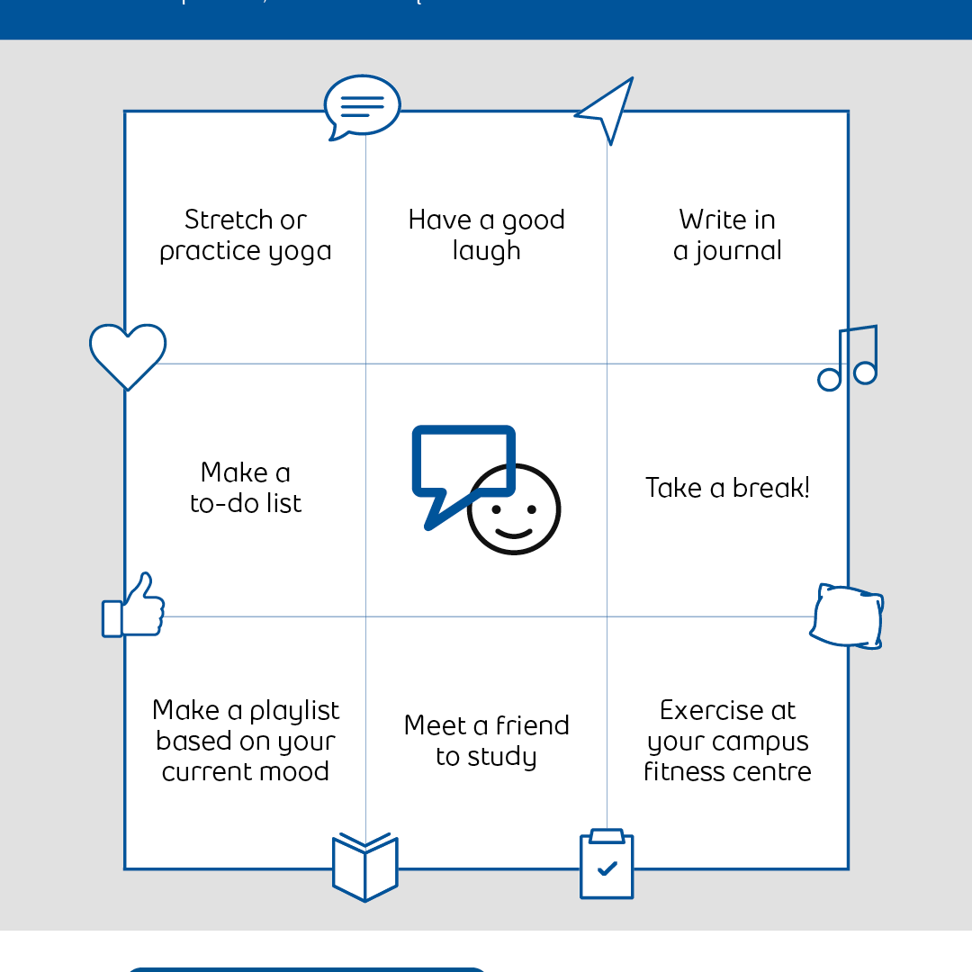 Today is Bell Let's Talk Day. 
Self care and support is important. Use this fun and quick interactive resource to check in on your mental health today.
Don't forget to come visit us in the lobby to grab some resources and Bell swag.