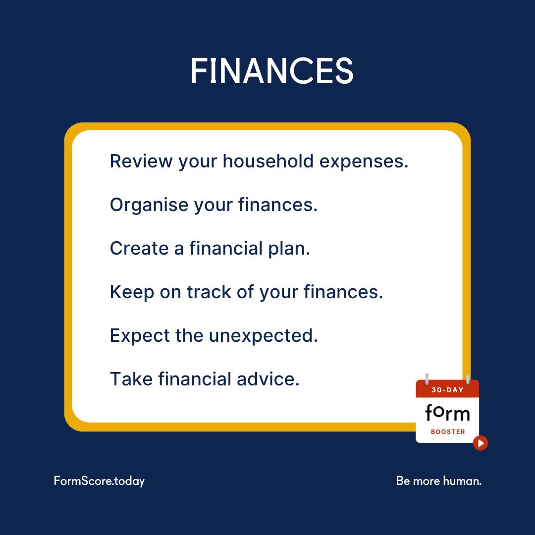 FormScore's tweet image. #Financialwellbeing is a big challenge for many, many people, particularly during these challenging times. 

Let&apos;s keep on track.

🎬 WATCH today&apos;s bite-sized video here:
formscore.today/courses/financ…

#30dayformbooster #FormScore