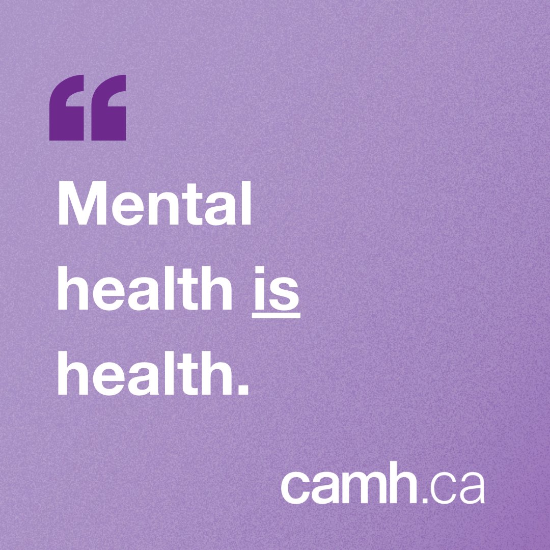Today is #BellLetsTalk Day. For many of you in our CAMH community, mental health awareness continues to be an important pillar in your everyday lives. Keep talking, keep listening and take action today: bit.ly/3H3aCYf 

#MentalHealthisHealth