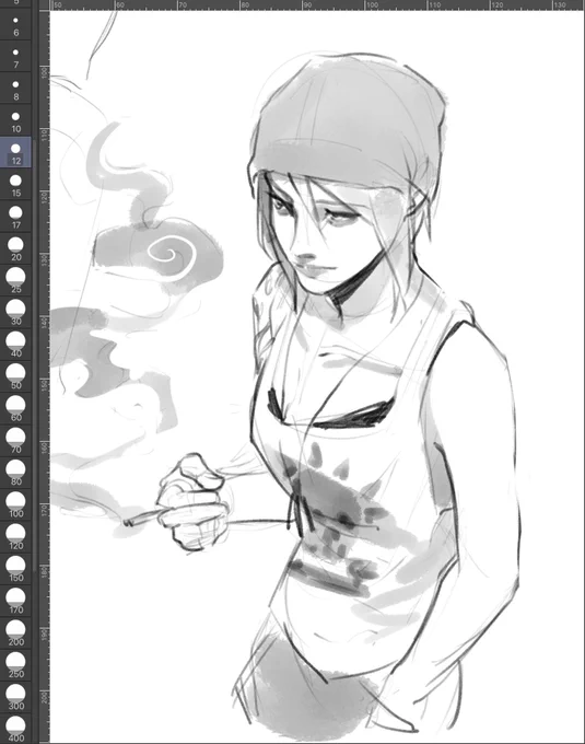 Today's warm up! I'm pretty excited about the release of #LifeIsStrange remaster 😭💖 