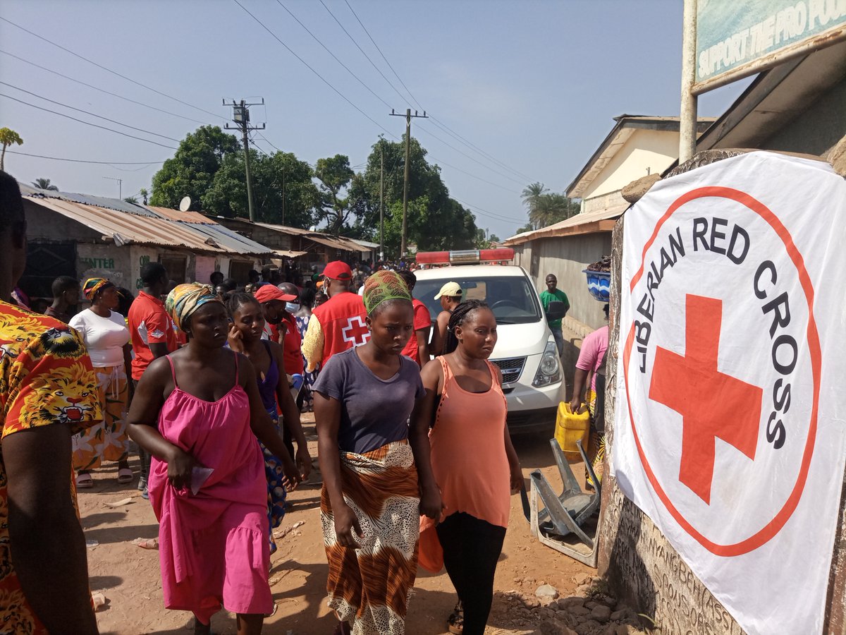 LiberiaRedCross's tweet photo. We’re deeply saddened for those injured from the #NewKruTown #stampede.  We’re grateful you’re alive and recovering speedily.  Don’t lose hope. Be stronger for the experience. https://t.co/rcZ0Ew3xHR