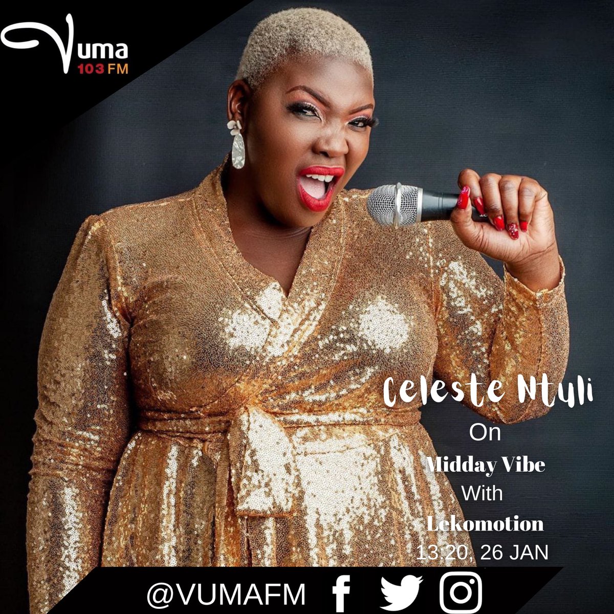VumaFM's tweet photo. Today on #FunnyWednesday we’re joined by Comedian, @celestentuli.

#FunnyWednesday #MiddayVibe #VumaFM https://t.co/erxOqH9MB6