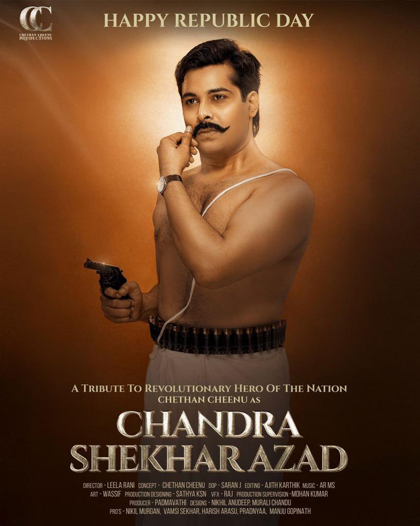 ccproductions04's tweet photo. #ONEACTOR12MAKEOVERS
#HappyRepublicDay
A TRIBUTE TO GREAT LEADERS
#AlluriSitaramaRaju
#VinayakDamodarSavarkar
#ChhatrapatiShivaji
#ChandraShekharAzad
Recreated By #Actor
@ChethanCheenu 
#ccproductions04 Initiative
@onlynikil @UrsVamsiShekar 
@HarishVN1 #Manju #Pradnya https://t.co/ZeWXoxCCKz