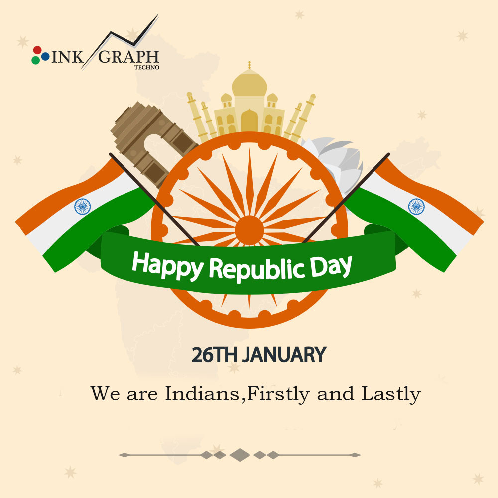 InkGraphTechno's tweet photo. Remember the golden heritage of our country and feel proud to be a part of ever-shining India. Wishing you all a very Happy 73rd Republic Day!  Jai Hind

#73rdRepublicDay #happyrepublicday #republicday #HappyRepublicDay2022 #RepublicDayIndia  #Jay_Hind #Indian_Army #republic2022 https://t.co/lgpViAQjMj