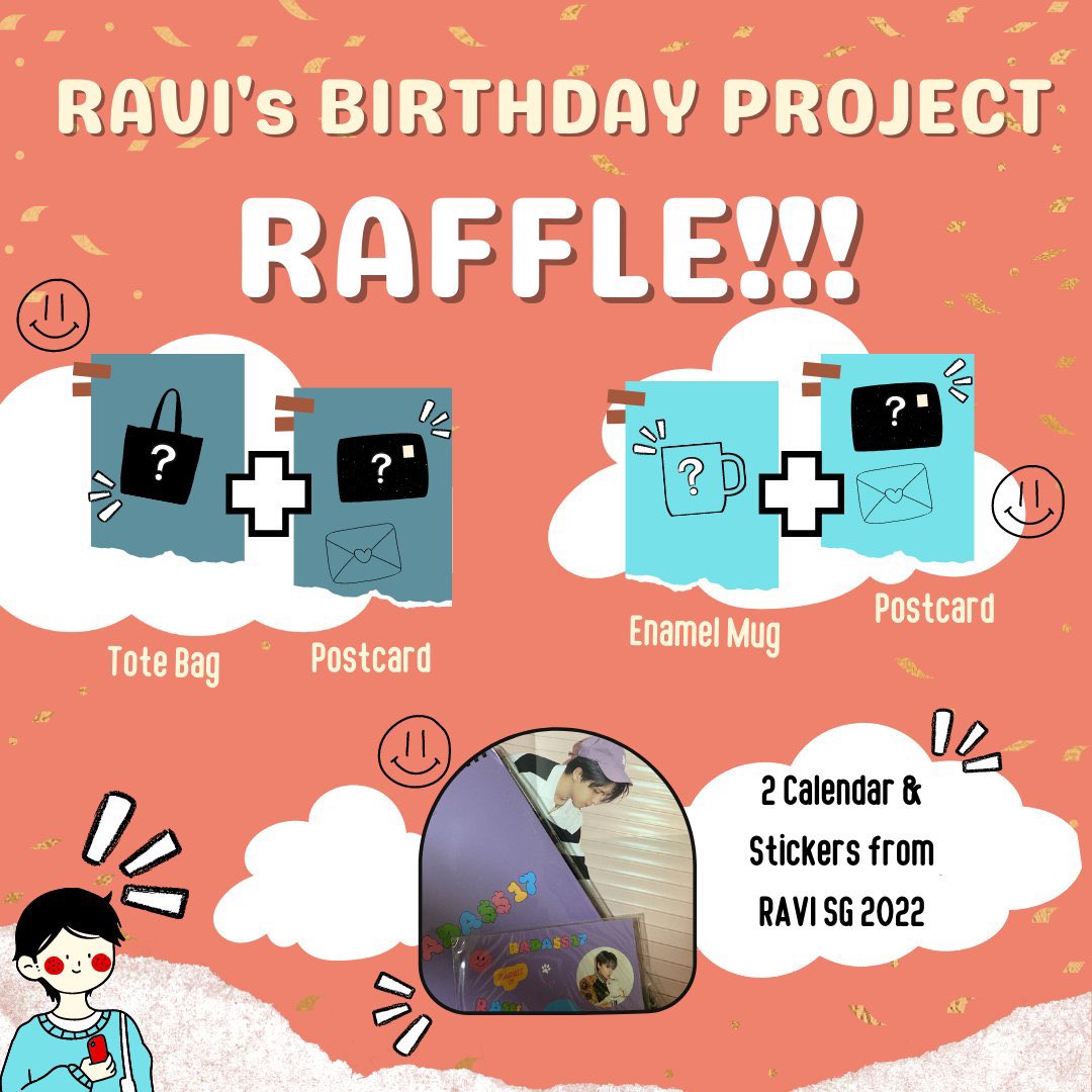 RAVIPhilippines's tweet photo. Hello!! Ravi’s Birthday Raffle in collaboration with @2D1NPH_ and rented soul.  All proceeds from this raffle will be used for Ravi’s birthday project. See photos to know more! 🤗 https://t.co/HDLaWlOTQY