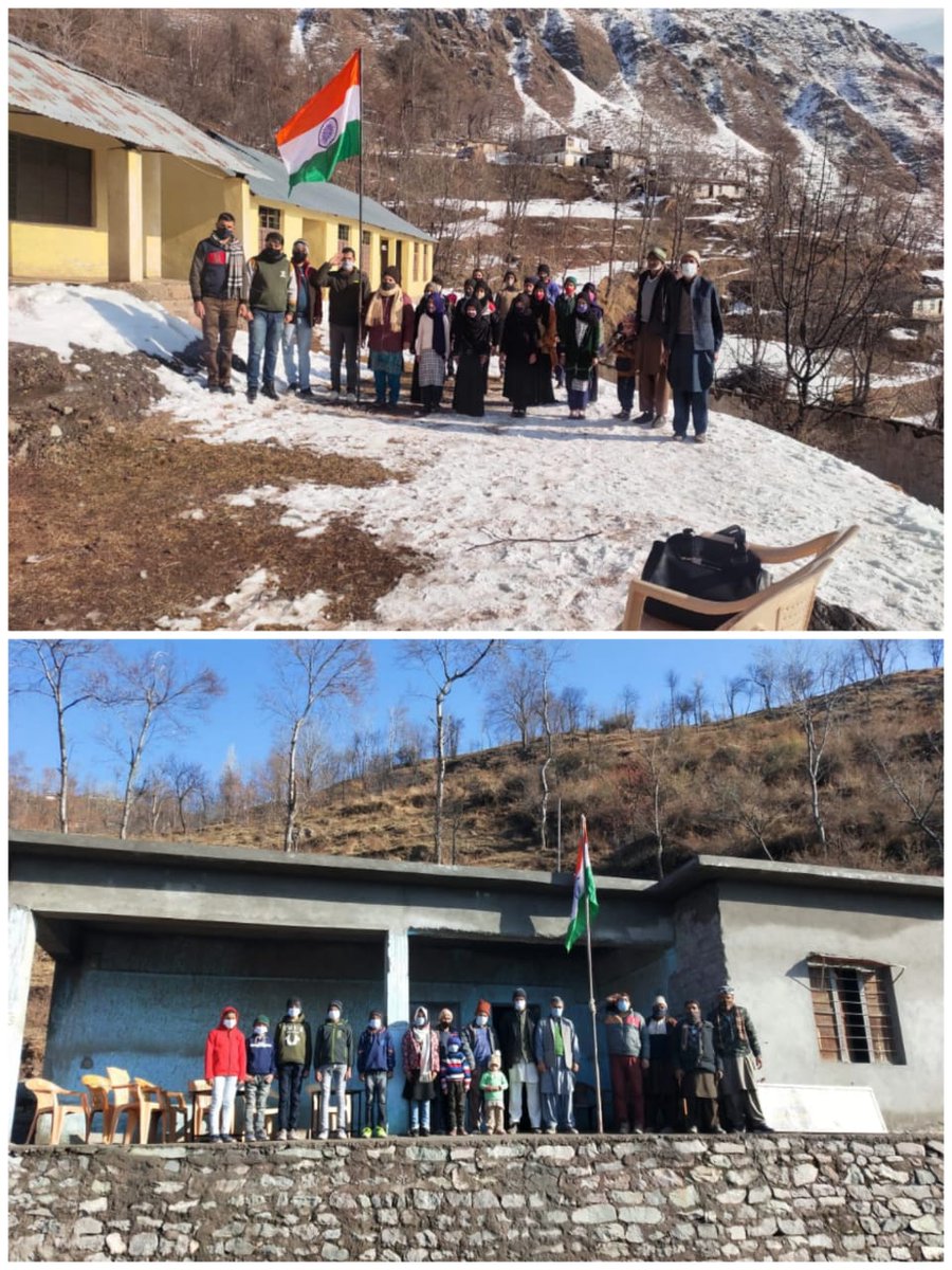 CEOPOONCH's tweet photo. Republic day celebrated in various Educational Institutions in District Poonch today on 26-01-2022 https://t.co/H9FLnKPTaD