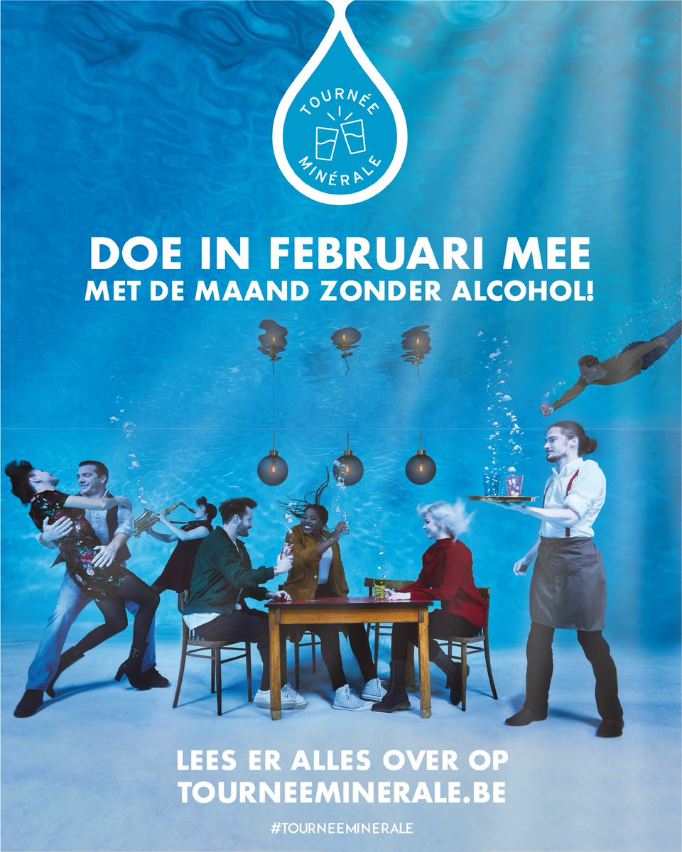 LogoDender's tweet photo. Op 1 februari start de zesde editie van Tournée Minérale! De focus dit jaar? Vrijheid!
💪 Vrij van sociale druk om te drinken
💪 Vrij om tijdens de rest van het jaar op een doordachte manier zelf te bepalen wanneer je wel of niet een glas drinkt. https://t.co/HY6QtinZJe