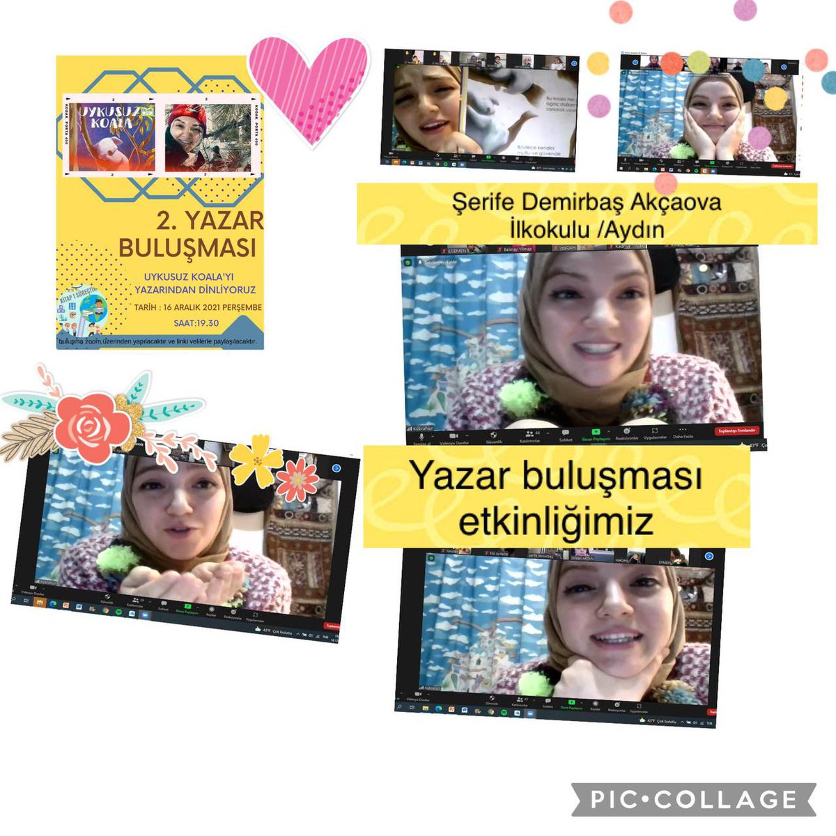 maiogretmen's tweet photo. Kitap Bir Süreçtir projemizde Uykusuz Koala kitabı yazar buluşmamız @AkcaovaC @kitap1surectir @tretwinning @CineIlce @Aydin_MEM https://t.co/azYN4BOf4e